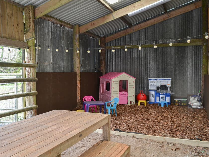 Games barn with play equipment | Cranford House - Cranford and The Coach House Cottages, Cranford, near Clovelly