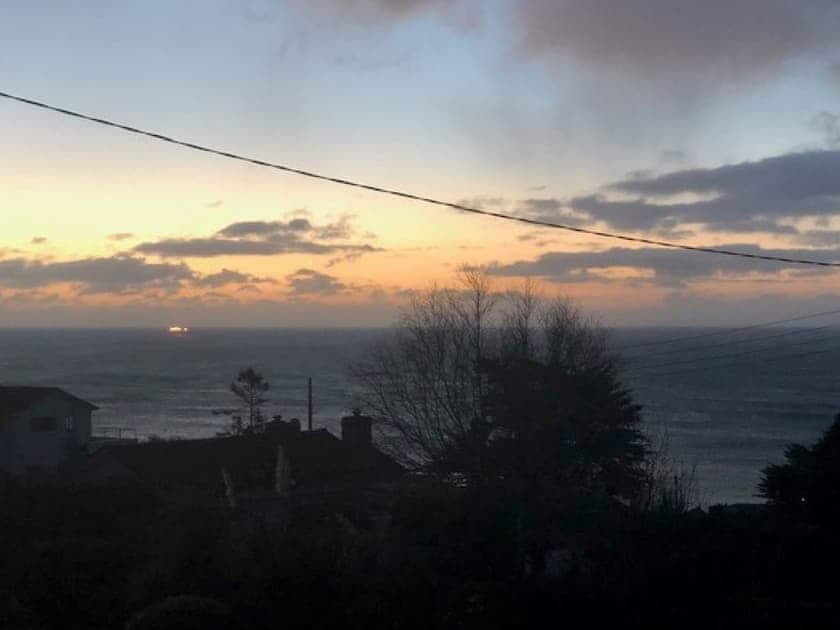 Sunrise over Coverack from viewed from the property | Ponsgwedhen, Coverack, near Helston