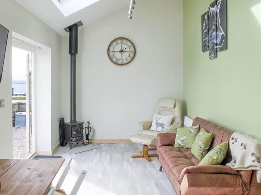 Spacious living area with French doors to outdoor area | Daleview Cottage, Woodland, near Barnard Castle