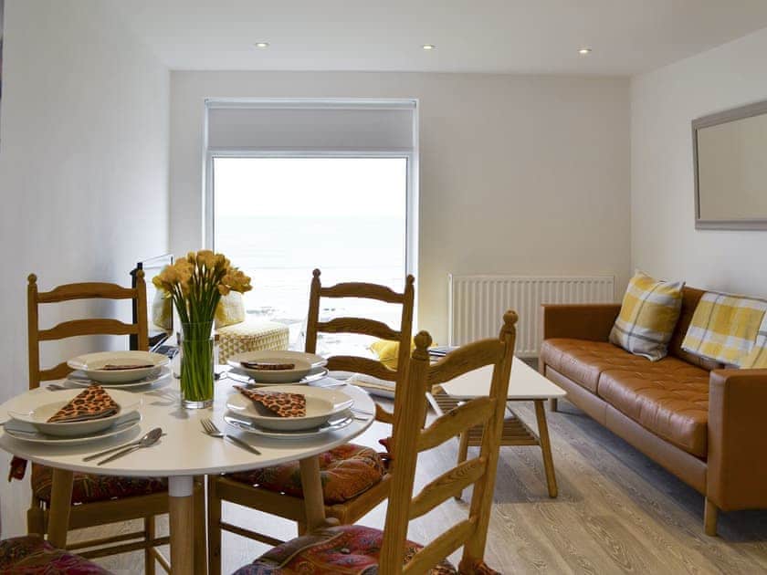 Convenient dining area | Upper Sandstell Point - Sandstell Point Apartments, Spittal, near Berwick-upon-Tweed