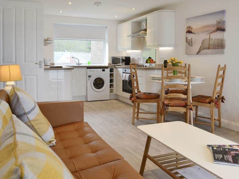 Contemporary open-plan living space | Upper Sandstell Point - Sandstell Point Apartments, Spittal, near Berwick-upon-Tweed