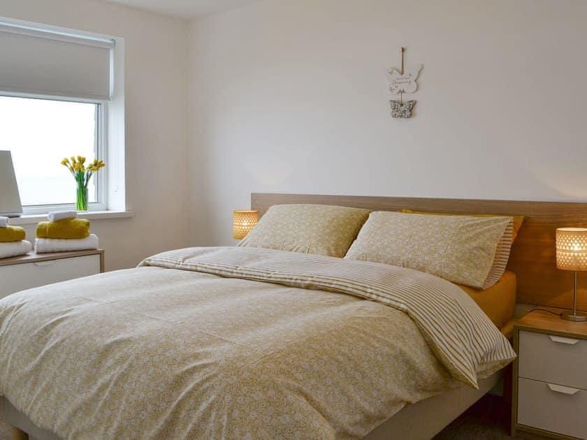 Relaxing double bedroom | Upper Sandstell Point - Sandstell Point Apartments, Spittal, near Berwick-upon-Tweed