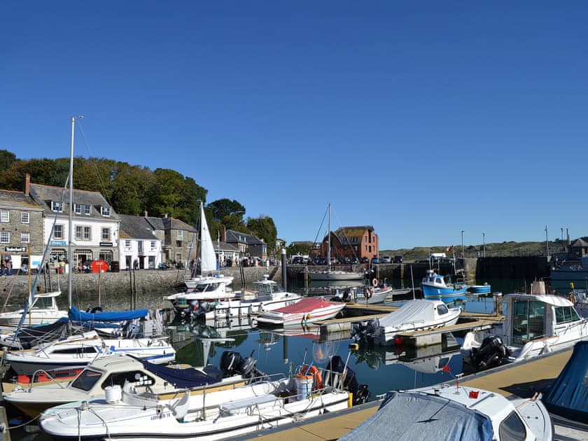 The nearby bustling fishing harbour town of Padstow | Tregella Farm Cottage, Near Padstow