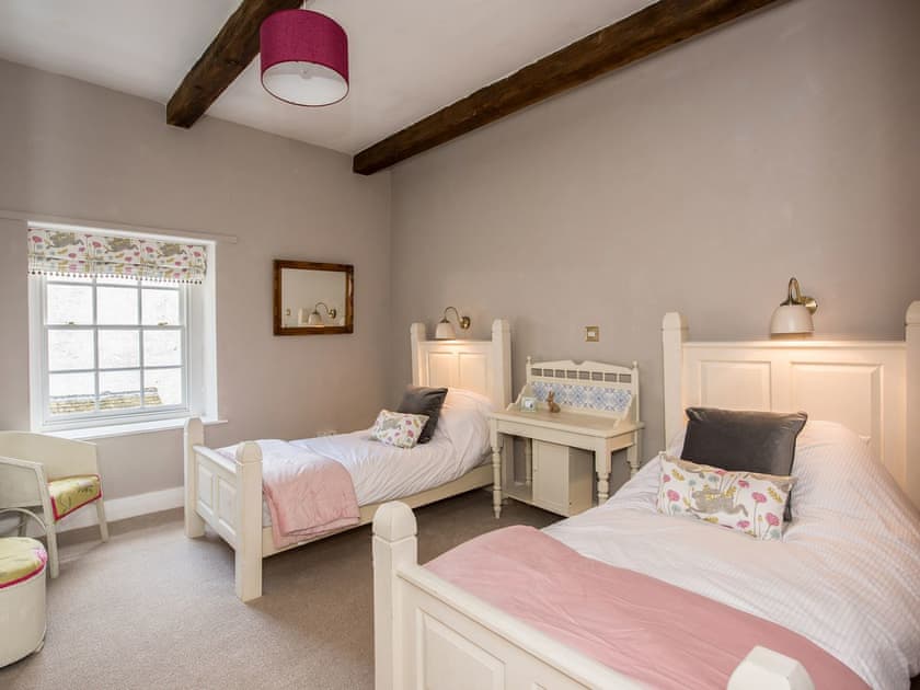 Charming twin bedded room | The Coach House, Fremington, near Richmond