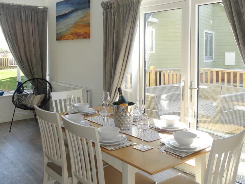 Convenient dining area | Dune View, Beadnell, near Alnwick