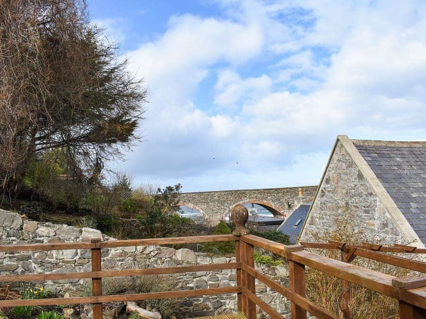 Delightful view of the viaduct from the garden | Viaduct View, Cullen, near Buckie