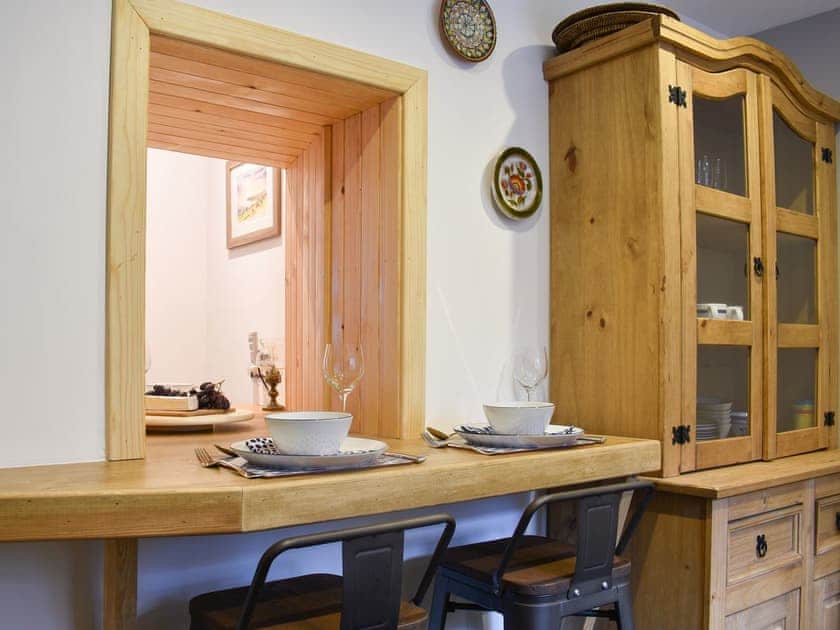 Kitchen with breakfast bar | Viaduct View, Cullen, near Buckie