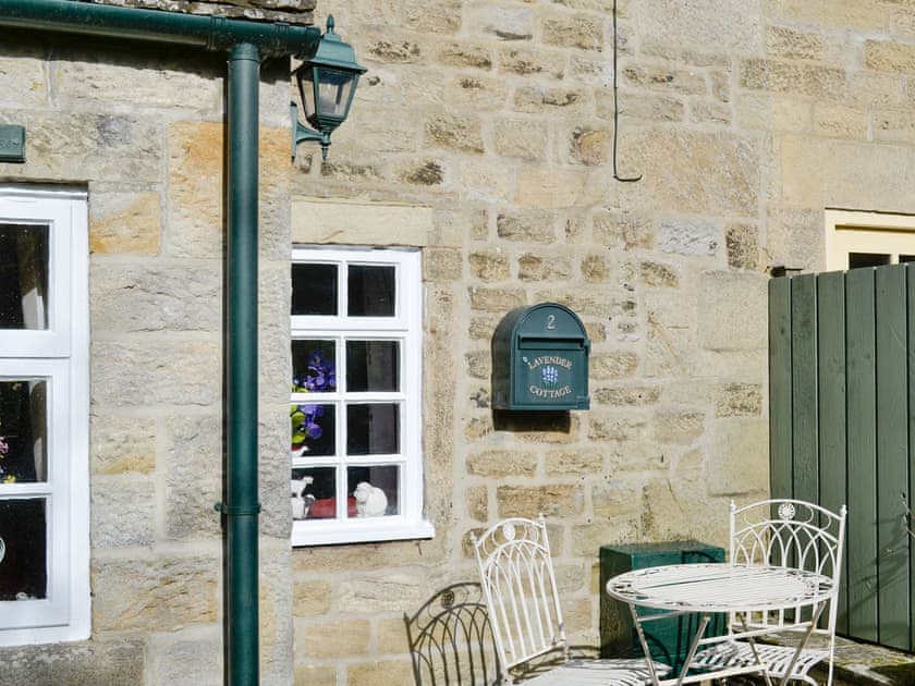 Sitting out area at front of property | Lavender Cottage, Bewerley, near Pateley Bridge