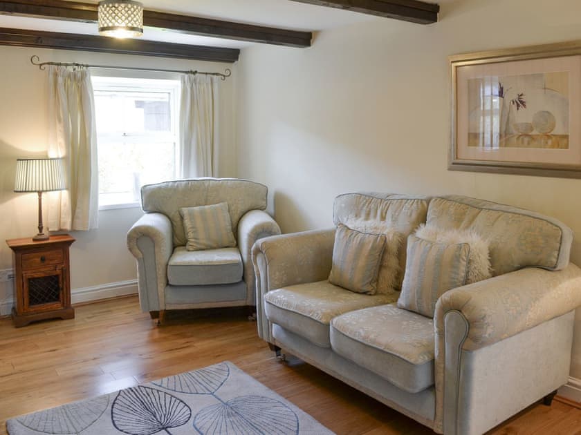 Exposed wood beams within living room | Barley Mill - Peigh Hills Farm, Tritlington, near Morpeth