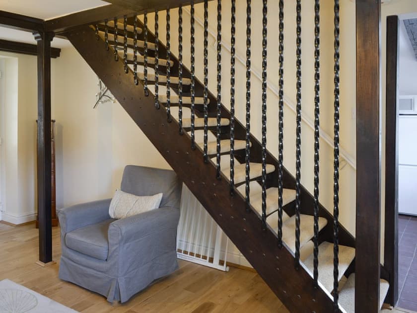 Hallway with stairs to first floor | Barley Mill - Peigh Hills Farm, Tritlington, near Morpeth