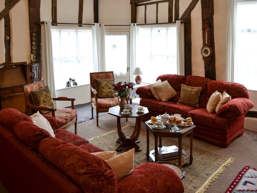 Cosy living room with wood burner | Star Cottage, Eye