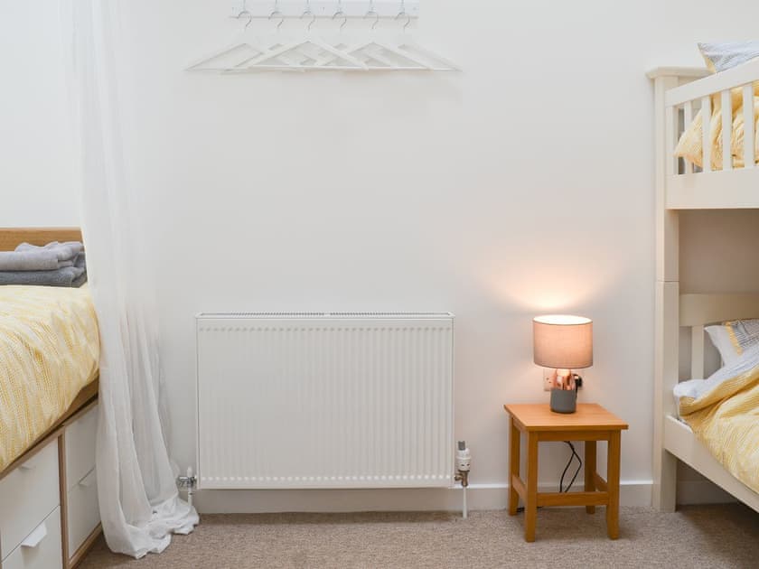Lovely bedroom with bunk and double bed | The Wheel House, East Hill, near Ottery St Mary