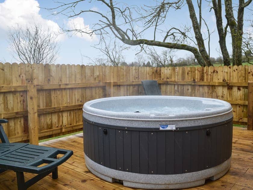 Hot tub | Osprey Lodge - Wallace Lane Farm Cottages, Brocklebank, near Caldbeck and Uldale
