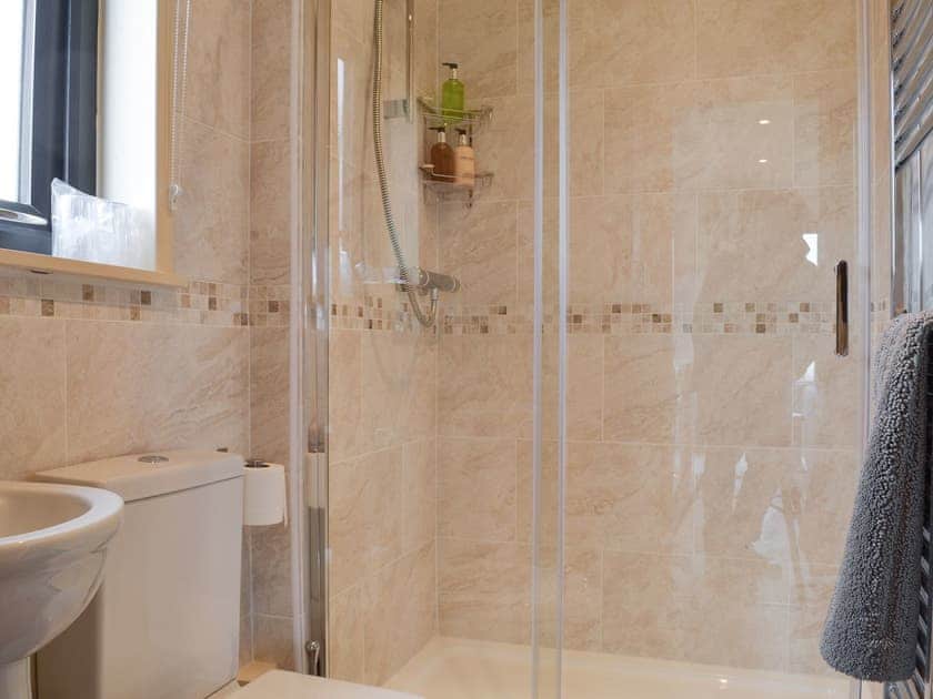 Shower room | Osprey Lodge - Wallace Lane Farm Cottages, Brocklebank, near Caldbeck and Uldale