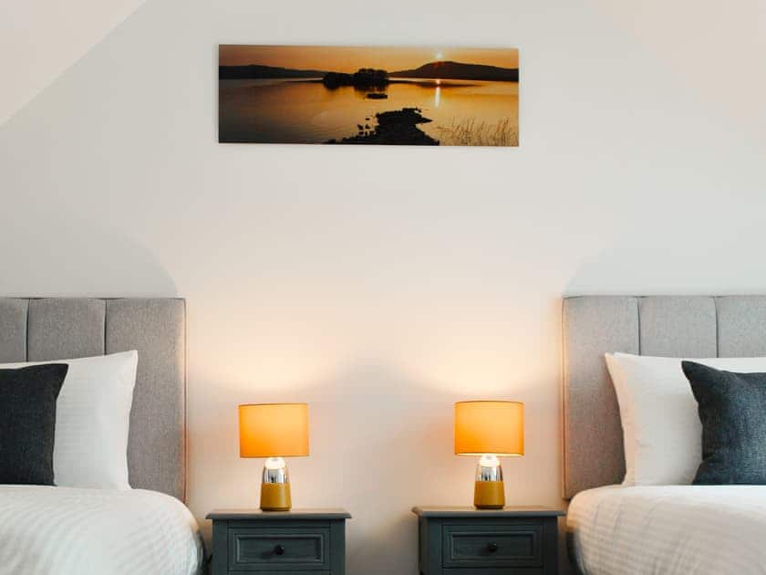 Bedroom set as twin bed | Ramerish Retreat, Laurieston, near Gatehouse of Fleet