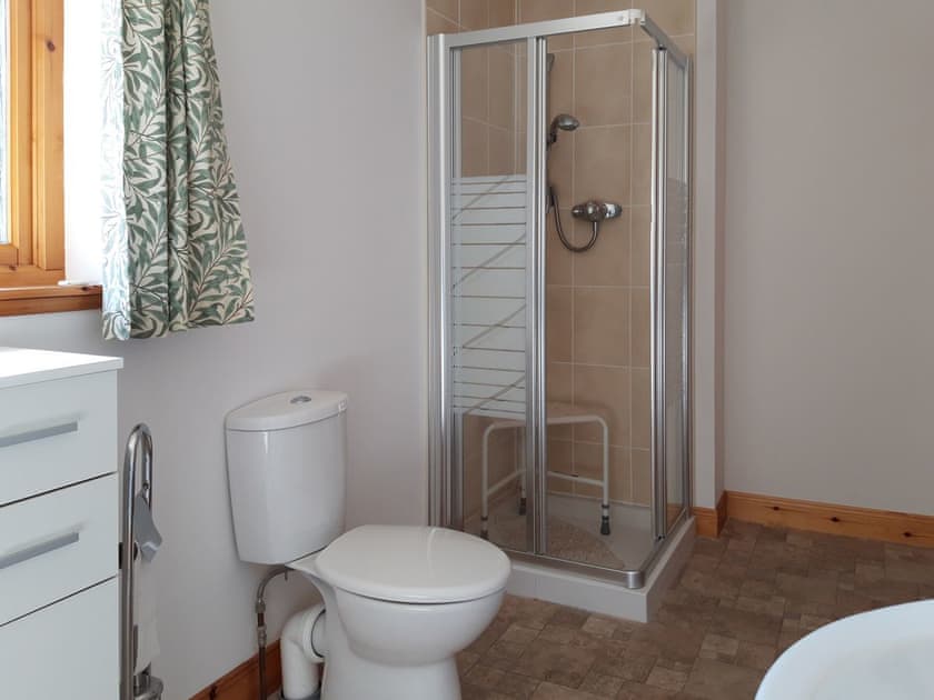 Shower cubicle within bathroom | Lismore Cottage, North Ballachulish, near Glencoe