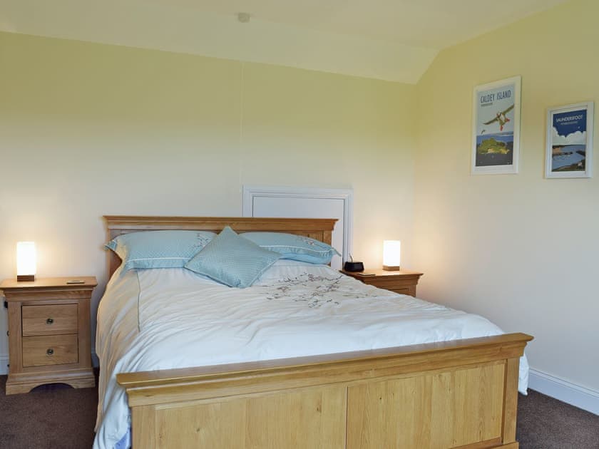 Comfortable double bedroom | Y Hendy Llaeth, Red Roses, near Whitland