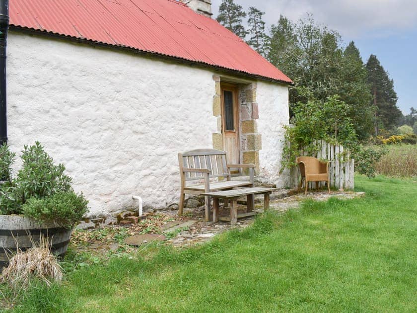 Lovely sunny sitting out area | St Orans, Dunphail, near Forres