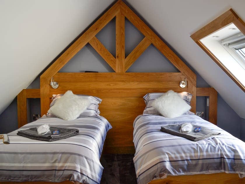 Twin bedroom | Hillend Stables - Hillend, Dalry, near Skelmorlie