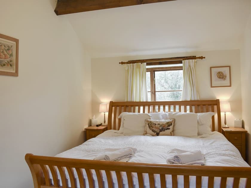 Light and airy double bedroom | Westburn Cottage, Newbiggin-in-Bishopdale, near Leyburn