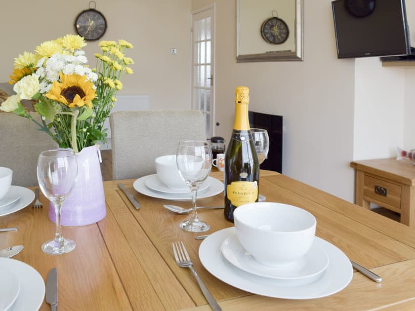 Stylish dining area | Sea Dreams - Sandy Hill Park, Saundersfoot