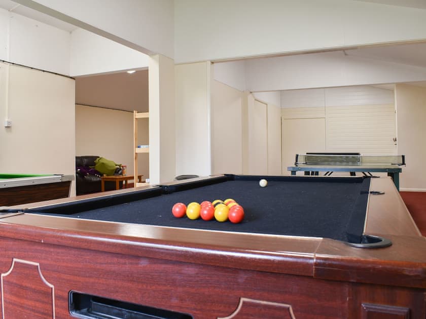 Shared games area on-site | Eversleigh Woodland Lodges, Shadoxhurst, near Ashford