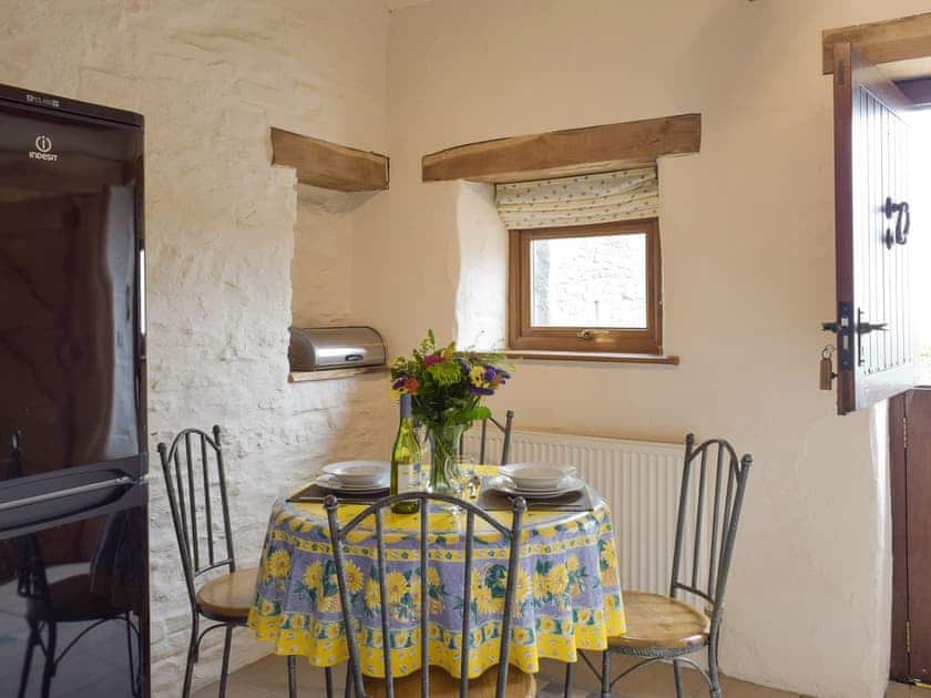 Dining area within kitchen | Hayloft Cottage - Croft Farm Cottages, Ludchurch, near Narberth
