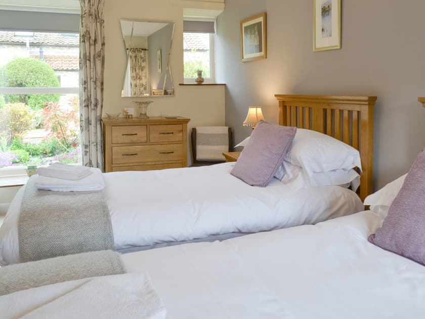 Good-sized twin bedroom | Newstead Cottage, Thornton-le-Dale, near Pickering