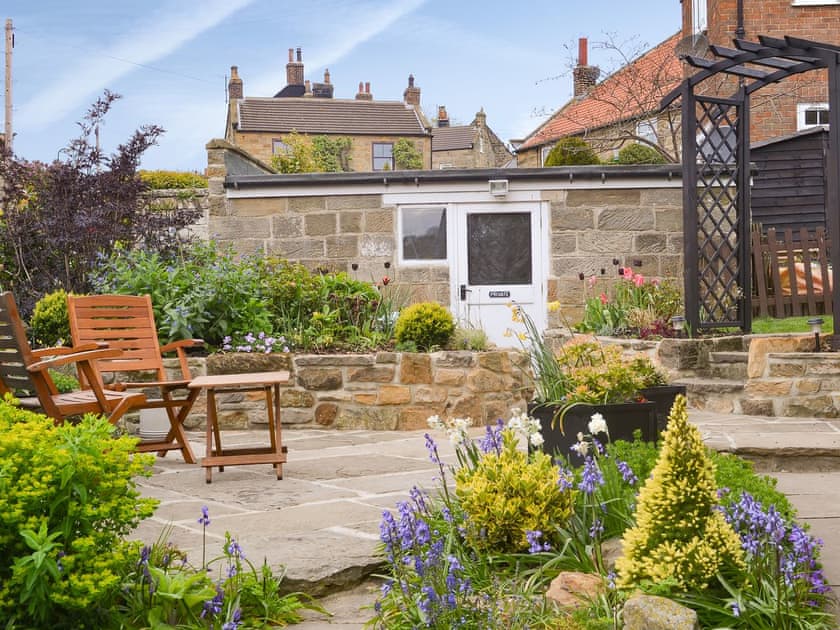 Well planted established garden | Rose Cottage, Fylingthorpe, near Whitby