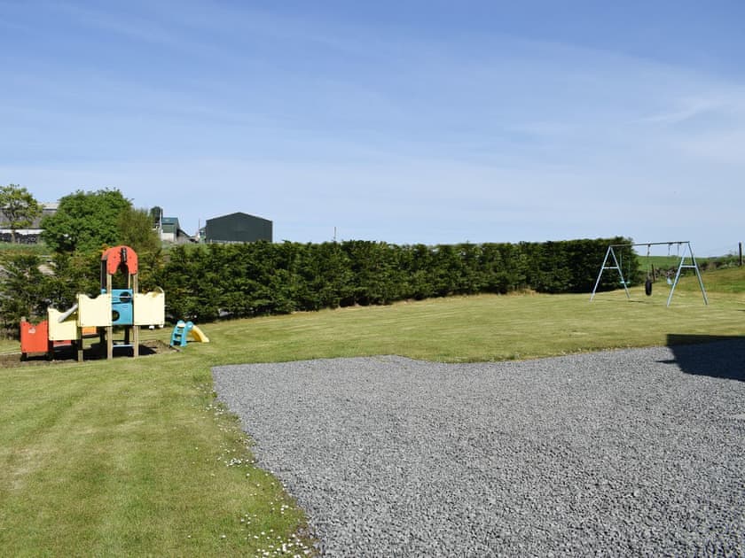 Garden with children’s play area | Lawford Lodge, Bonnybridge, near Falkirk