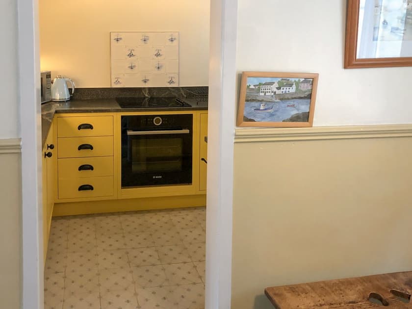 Well equipped, galley style kitchen | The Anchorage, Staithes, near Whitby