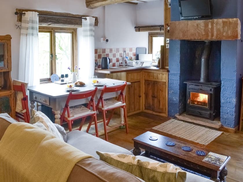 Welcoming open-plan living space | Low Floweryhirst Cottage, Roweltown, near Brampton
