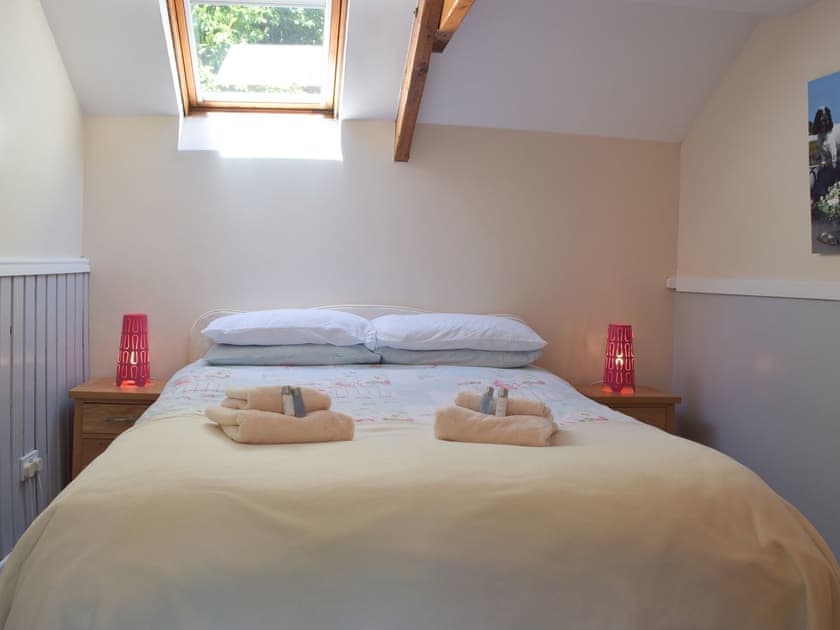 Double bedroom with Velux window | Parcllwyd Cottage, Cilgerran, near Cardigan