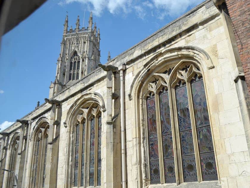 View of York Minster from the living room | Belfrey House, York