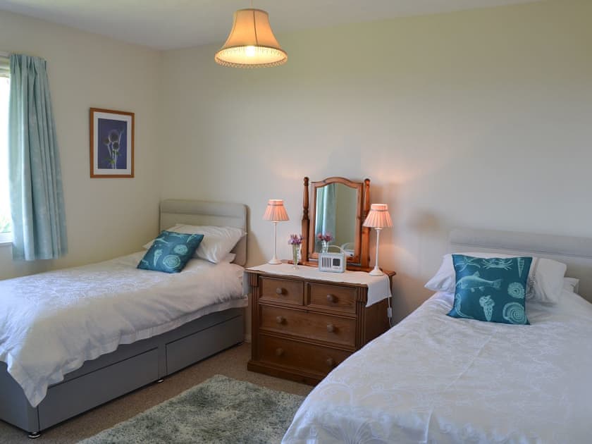 Twin bedroom | Seafield, Church Bay, Anglesey