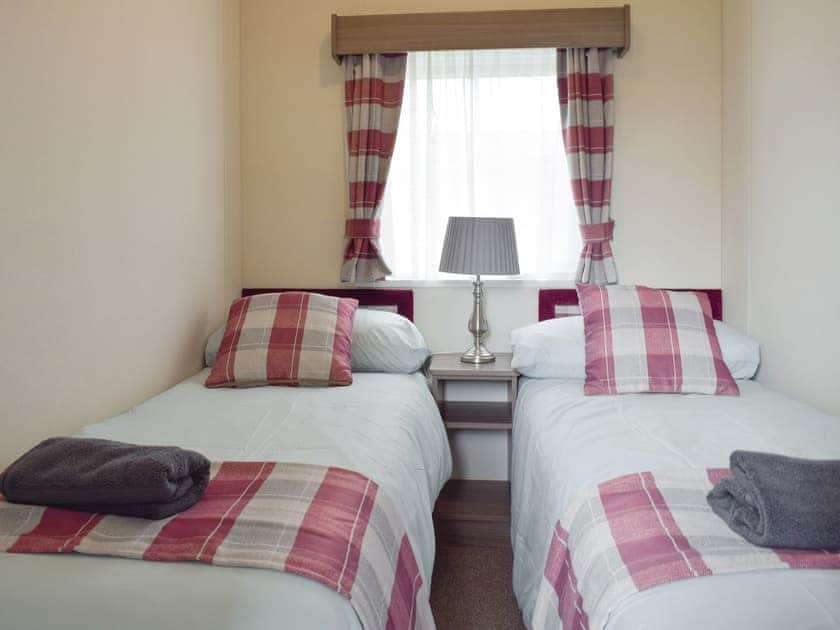 Comfortable twin bedroom | Bridge End Lodge, Dollar, near Stirling