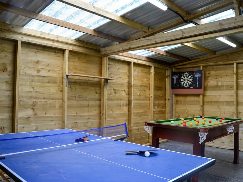 Separate games room | Offa’s Dyke Lodge - Acre Luxury Lodges, Stanner, near Kington