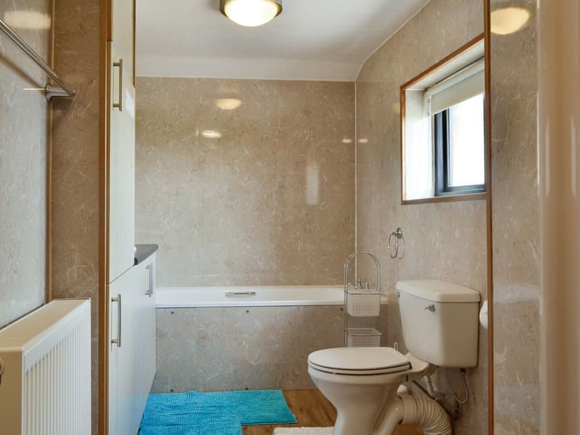 Family bathroom with bath and separate shower cubicle | Mountain View - Cefncoedbach Farm, Sarnau, near Brecon