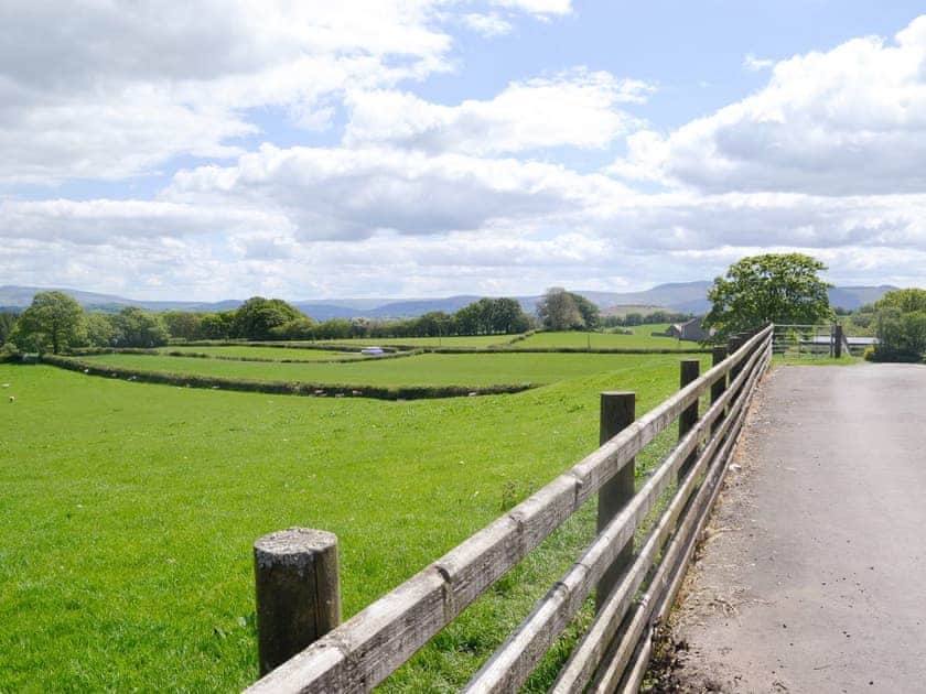 Stunning view from the parking area | Woodland View - Cefncoedbach Farm, Sarnau, near Brecon