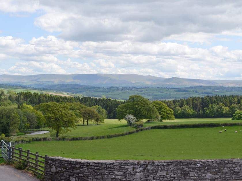 Outstanding rural views | Woodland View - Cefncoedbach Farm, Sarnau, near Brecon