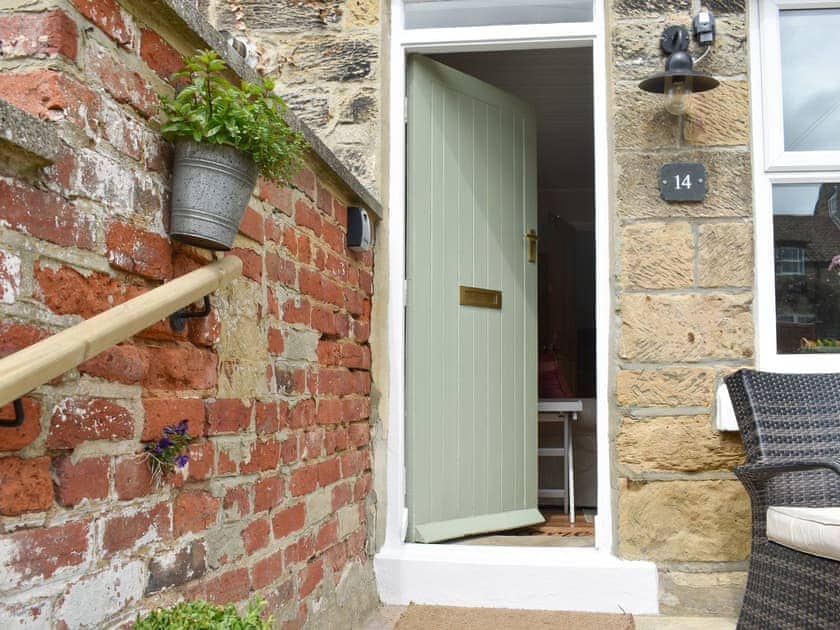 Main entrance to the holiday home | Elizabeth Cottage, Hinderwell, near Whitby 