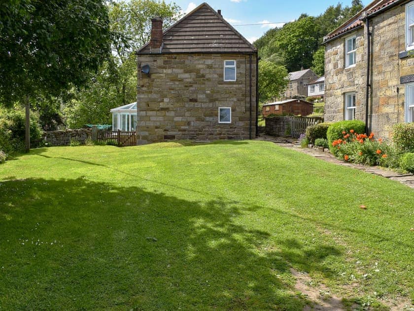 Grounds in front of the property | Rose Cottage, Houlsyke, near Whitby