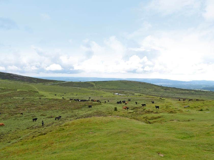 Stunning view across Dartmoor  | Bagtor Hayloft, Ilsington, near Newton Abbot