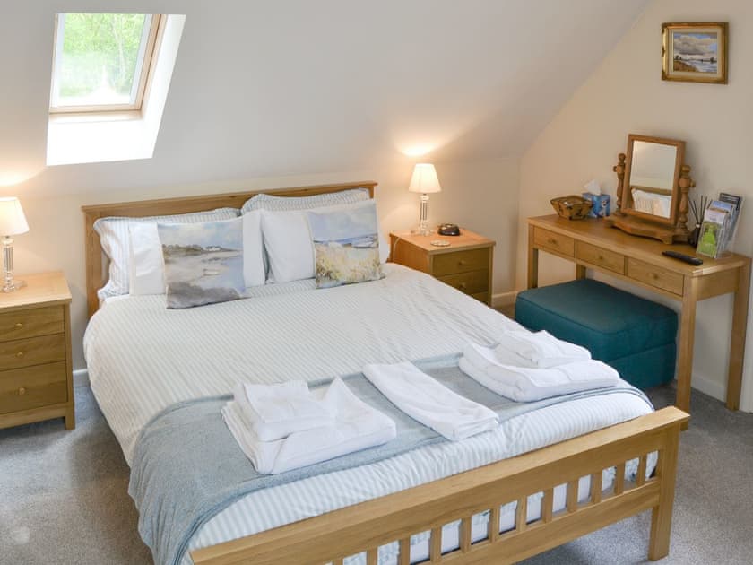 Relaxing double bed | Oak View Loft - Stone House Farm, Lessingham, near Stalham