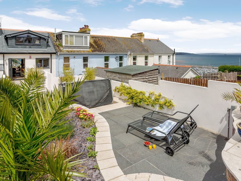 Well-maintained patio area | Wrens Perch, Brixham