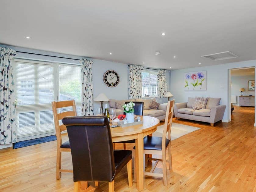 Living area through to the bedroom | Coachman’s Cottage - Yaxley Manor Cottages, Yaxley near Eye