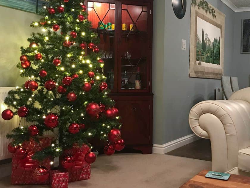 Seasonal decorations in the living room | Church View, Alnwick