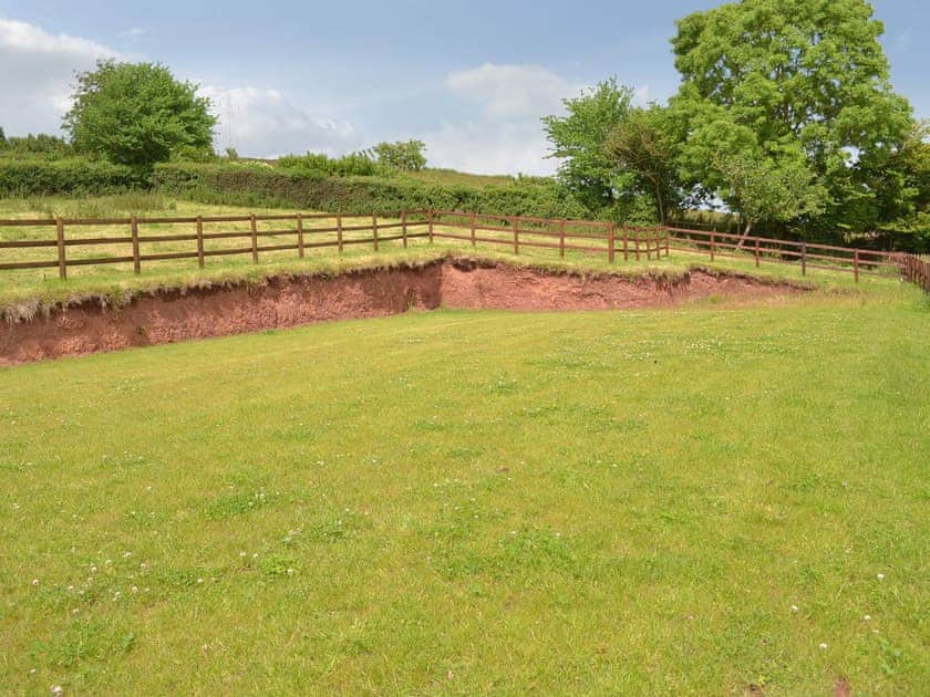 Shared play area | Scrumpy Barn, Hay Rick, Milk Churn - Hayes Farm Mews, Luton, near Newton Abbot