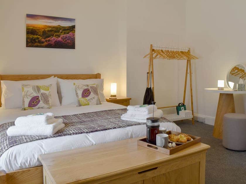Comfortable double bedroom | The Old Police House - Bluelight Apartments, Saltburn-by-the-Sea