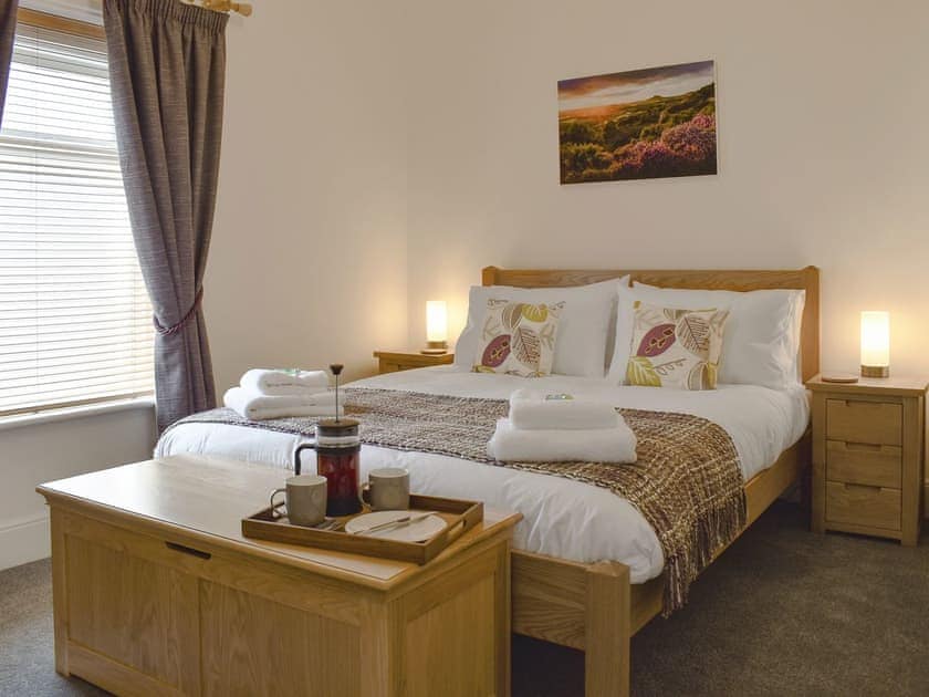 Well presented double bedroom | The Old Police House - Bluelight Apartments, Saltburn-by-the-Sea